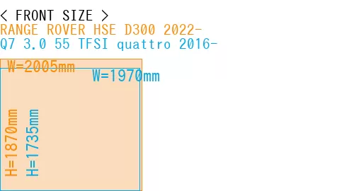 #RANGE ROVER HSE D300 2022- + Q7 3.0 55 TFSI quattro 2016-